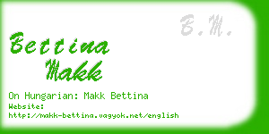 bettina makk business card
